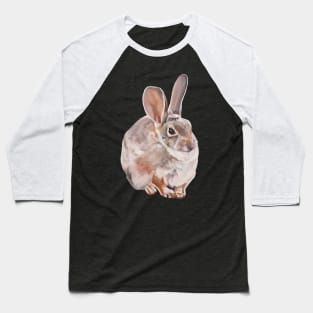 Desert Cottontail rabbit painting (no background) Baseball T-Shirt